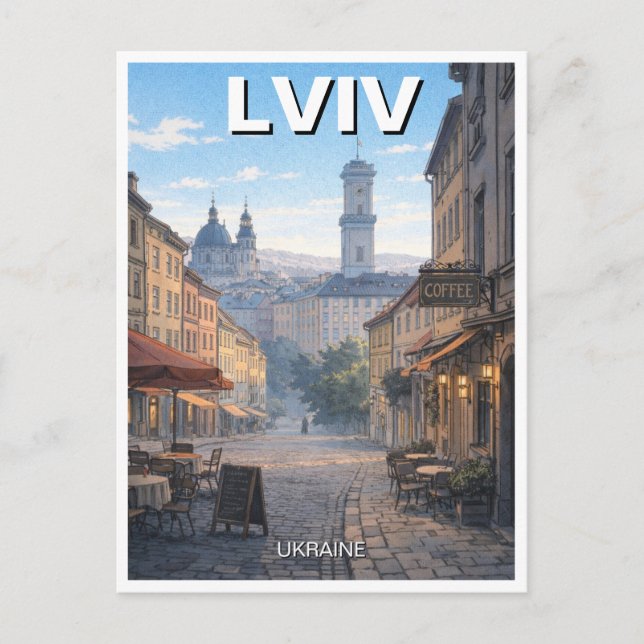 Postal Viajes a Ucrania Lviv (Anverso)