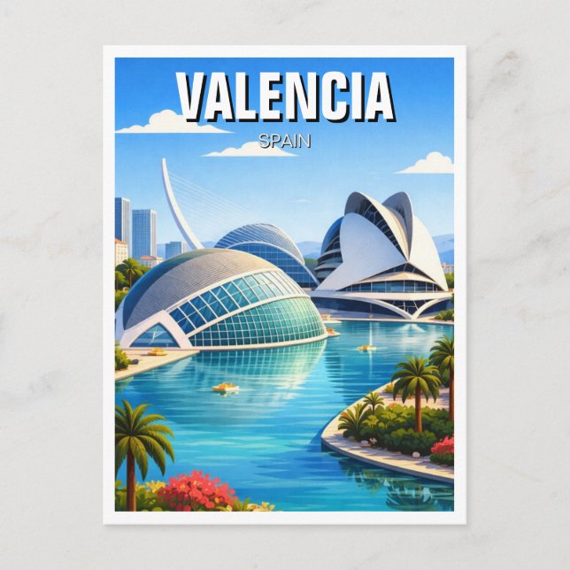 Postal Viajes a Valencia España (Anverso)