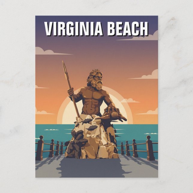 Postal Viajes a Virginia Beach (Anverso)