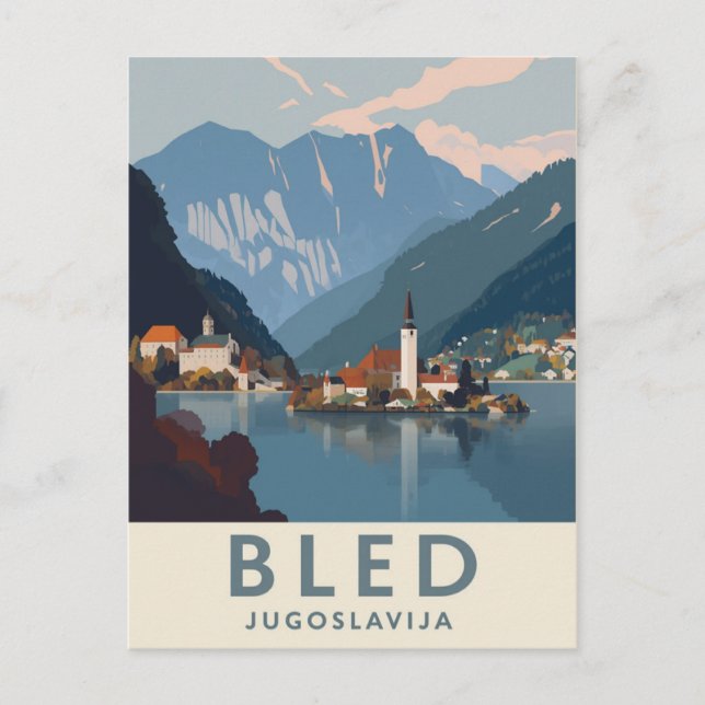 Postal Viajes a Yugoslavia (Anverso)