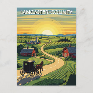 Postal Viajes al condado de Pennsylvania Lancaster