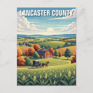Postal Viajes al condado de Pennsylvania Lancaster