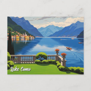 Postal Viajes al lago Como Italia