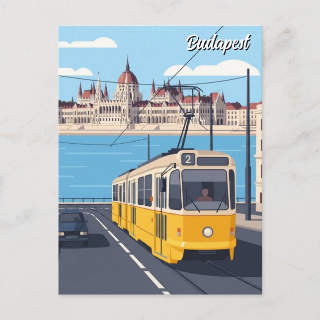 Postal Viajes al Parlamento de Budapest Hungría (Anverso)