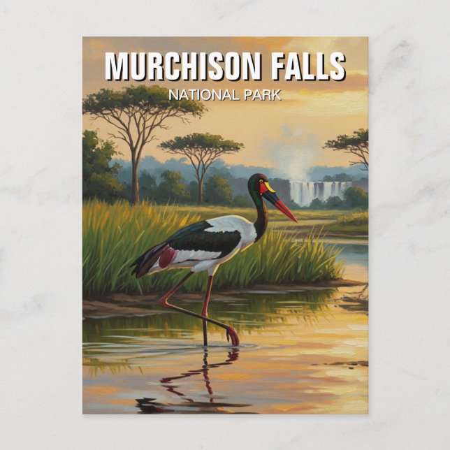 Postal Viajes al Parque Nacional de las Cataratas de Murc (Anverso)