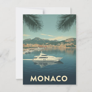 Postal Viajes al puerto deportivo de Mónaco