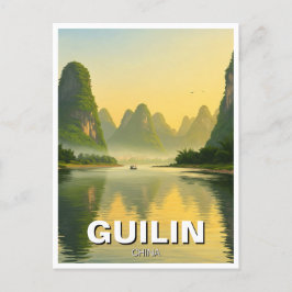 Postal Viajes al río Li de Guilin China