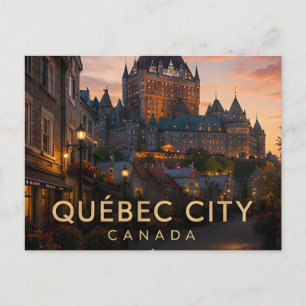 Postal Viajes al Vieux Québec Ciudad Château Frontenac