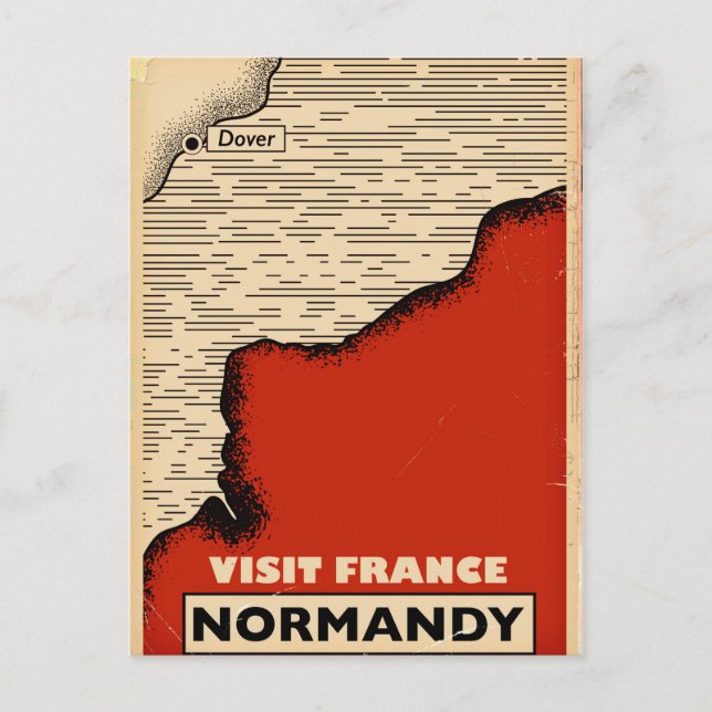 Postal Viajes antiguos a Normandía, Francia (Anverso)