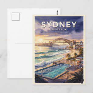 Postal Viajes antiguos a Sydney Australia