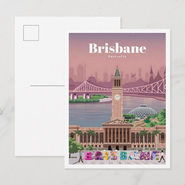 Postal Viajes Antiguos Brisbane Australia (Anverso / Reverso)