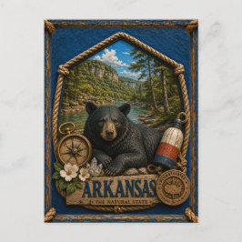 Postal Viajes Antiguos de Arkansas