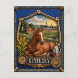 Postal Viajes Antiguos de Kentucky