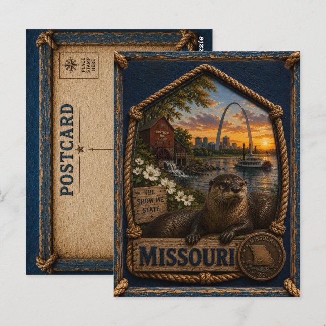 Postal Viajes Antiguos de Missouri (Anverso / Reverso)