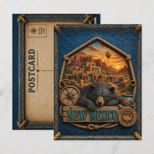 Postal Viajes Antiguos de Nuevo México