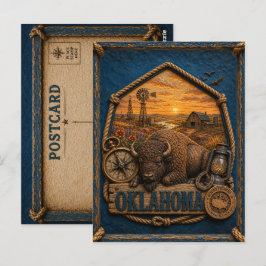 Postal Viajes Antiguos de Oklahoma