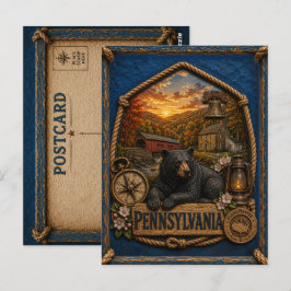 Postal Viajes Antiguos de Pensilvania