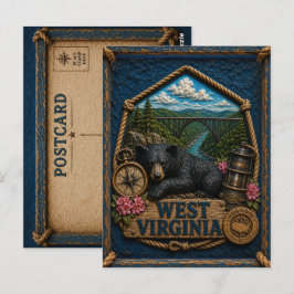 Postal Viajes Antiguos de Virginia Occidental
