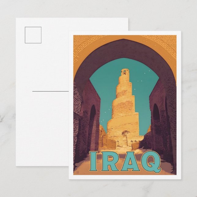 Postal Viajes Antiguos Iraq (Anverso / Reverso)