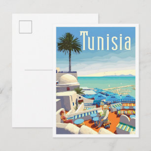 Postal Viajes Antiguos Túnez 