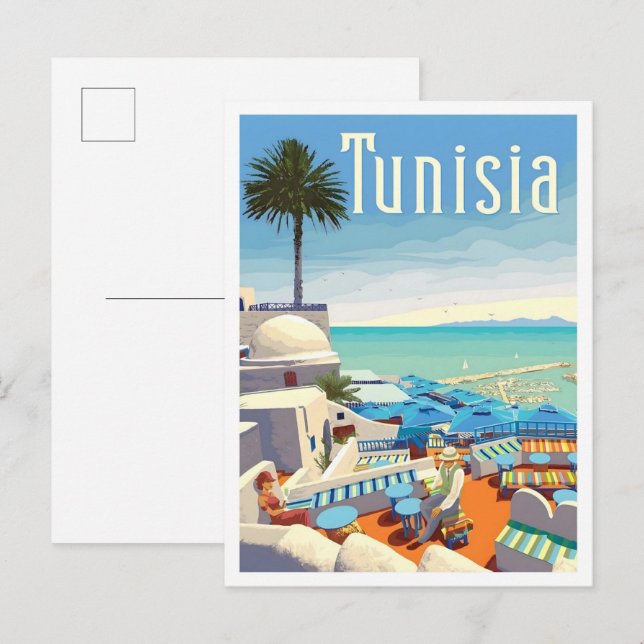 Postal Viajes Antiguos Túnez  (Anverso / Reverso)
