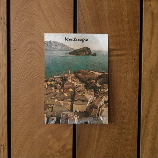Postal Viajes balcánicos en Montenegro (montenegro balkan travel vintage postcard)