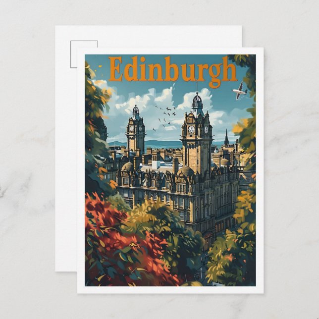 Postal Viajes clásicos de época de la época de la época d (Anverso / Reverso)