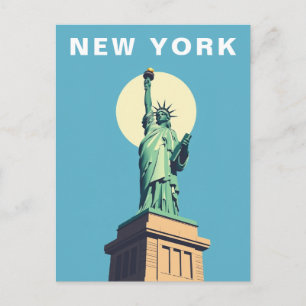 Postal Viajes Clásicos Nueva York Estatua de la Libertad
