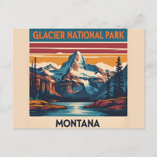 Postal Viajes Clásicos Parque Nacional Glaciar Montana