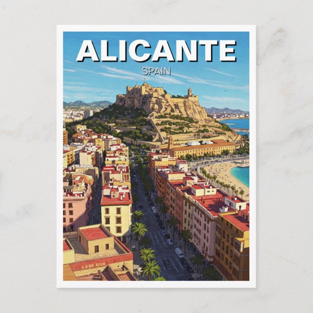 Postal Viajes de Alicante España (Anverso)