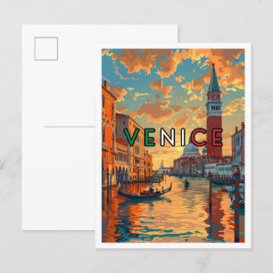 Postal Viajes de arte de Venecia Italia