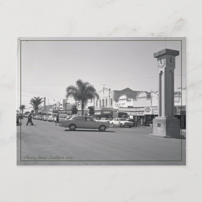 Postal Viajes de Australia de época editables de los años (Anverso)