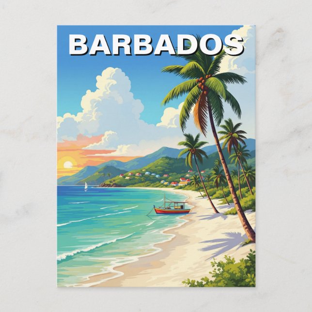 Postal Viajes de Barbados (Anverso)