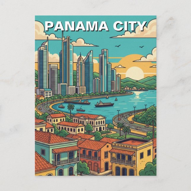 Postal Viajes de Ciudad de Panamá (Anverso)