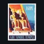 Postal Viajes de cosecha de Abu Simbel Egipto<br><div class="desc">Tarjeta postal de viaje para Abu Simbel Egipto</div>