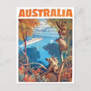 Postal Viajes de cosecha de Australia