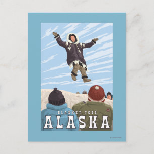 Postal Viajes de cosecha de cosecha de alaska