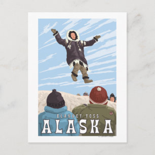 Postal Viajes de cosecha de cosecha de alaska