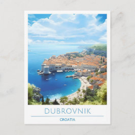 Postal Viajes de cosecha de Dubrovnik Croacia