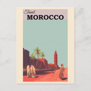 Postal Viajes de cosecha de Marruecos al norte de África
