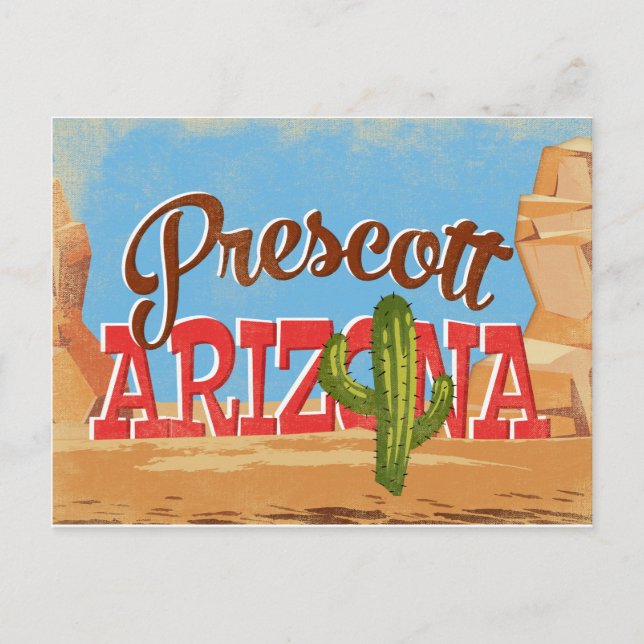 Postal Viajes de cosecha de precott Arizona (Anverso)