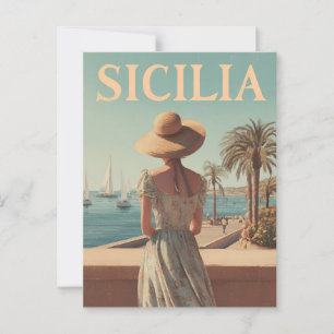Postal Viajes de cosecha de Sicilia 50