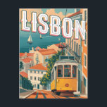 Postal Viajes de cosecha en Lisboa y Portugal<br><div class="desc">Esta postal refleja el encanto vintage de Lisboa,  Portugal. Es perfecto para enviar una nota sentida a un ser querido o como recuerdo de tu viaje.</div>