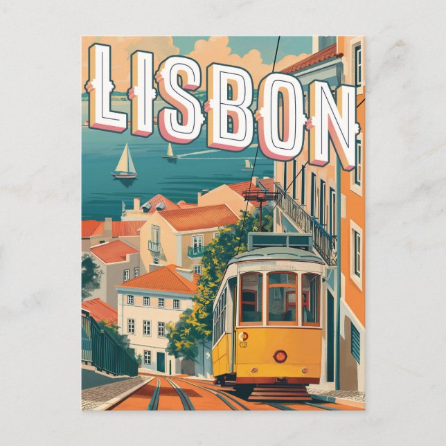 Postal Viajes de cosecha en Lisboa y Portugal (Anverso)