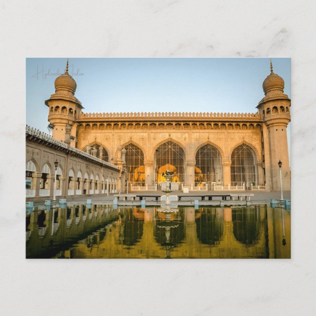 Postal Viajes de cosecha Hyderabad India Pakistán Vacacio (Anverso)