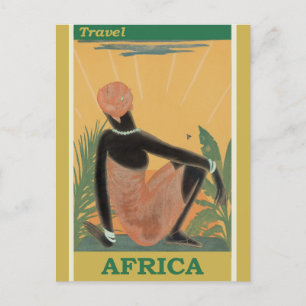 Postal Viajes de época África Turismo retro