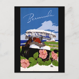 Postal Viajes de época Bermudas 1940