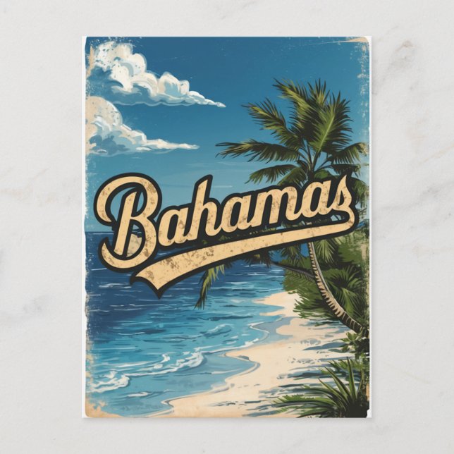 Postal Viajes de época de Bahamas (Anverso)