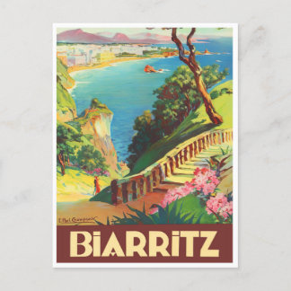 Postal Viajes de época de Biarritz France