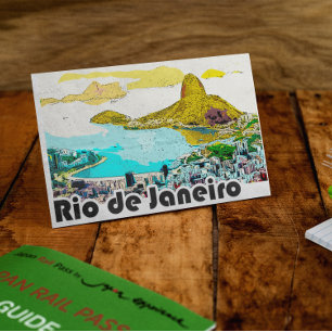Postal Viajes de época de Río de Janeiro